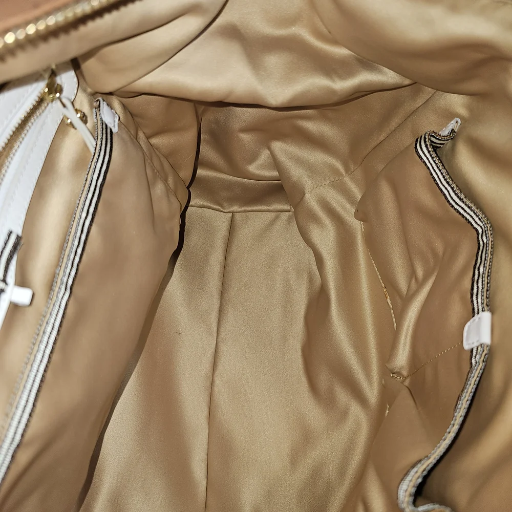 henri bendel Cognac Leather Tote with Removable Strap